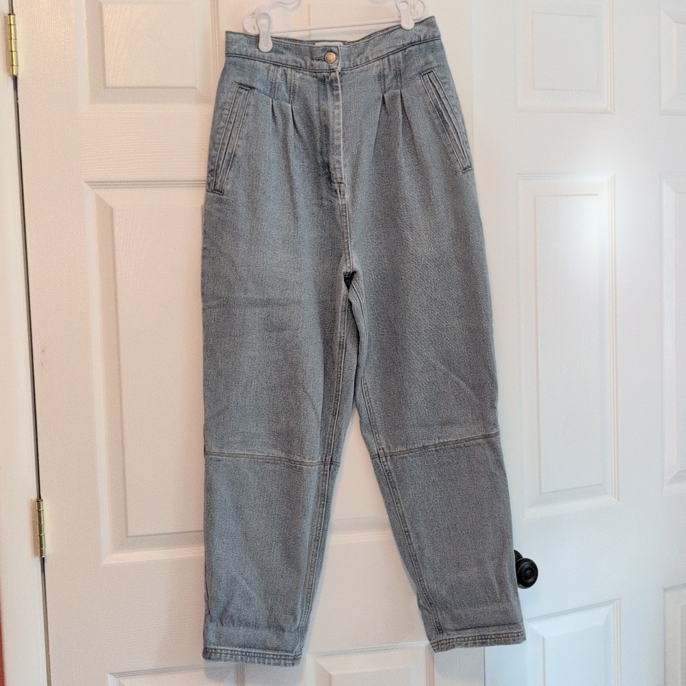 C/Meo Collective Women's High-waisted Light Blue Denim Utility Barrel Jeans - Picture 4 of 10